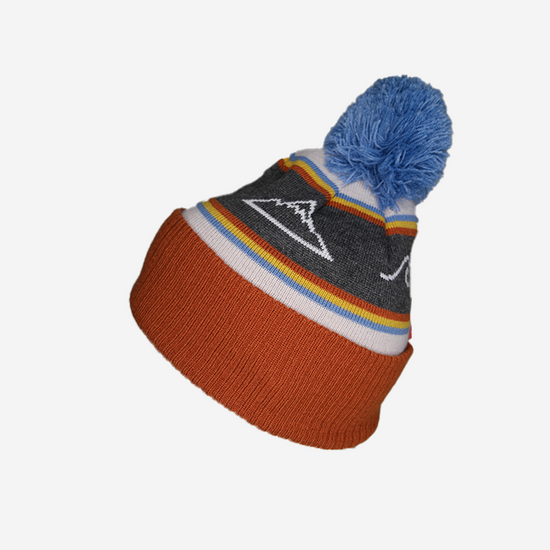 Pom Beanie Retro Mountain