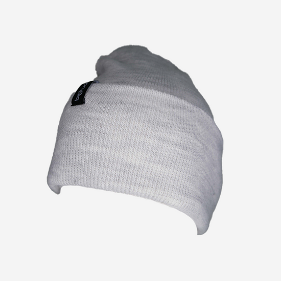 Light Grey Fold Beanie